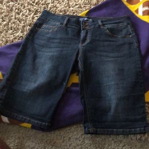 Denim shorts